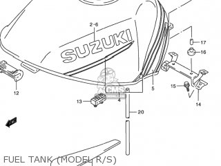 FUEL TANK (MODEL R/S) - RF900R 1995 (S) USA (E03)