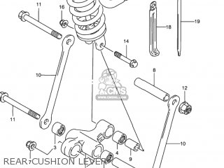 REAR CUSHION LEVER - RF900R 1995 (S) USA (E03)
