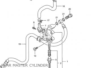 REAR MASTER CYLINDER - RF900R 1995 (S) USA (E03)