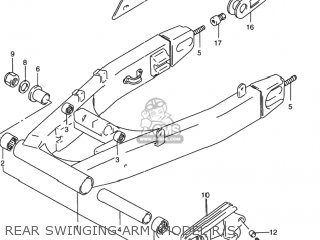 REAR SWINGING ARM (MODEL R/S) - RF900R 1995 (S) USA (E03)