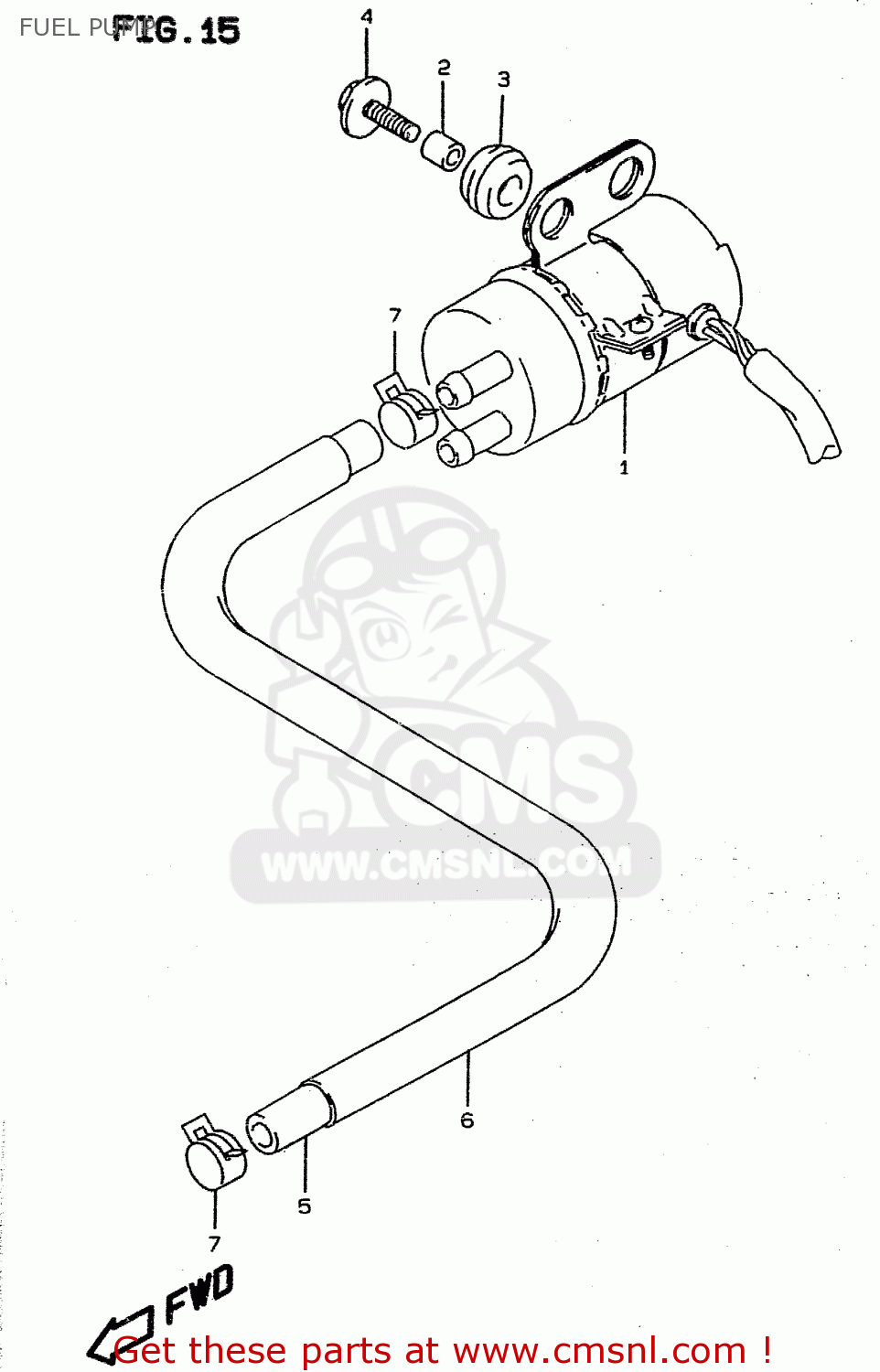 FUEL PUMP RF900R 1995 (S2) (E02 E04 E18 E22 E24 E25 E34 E37)