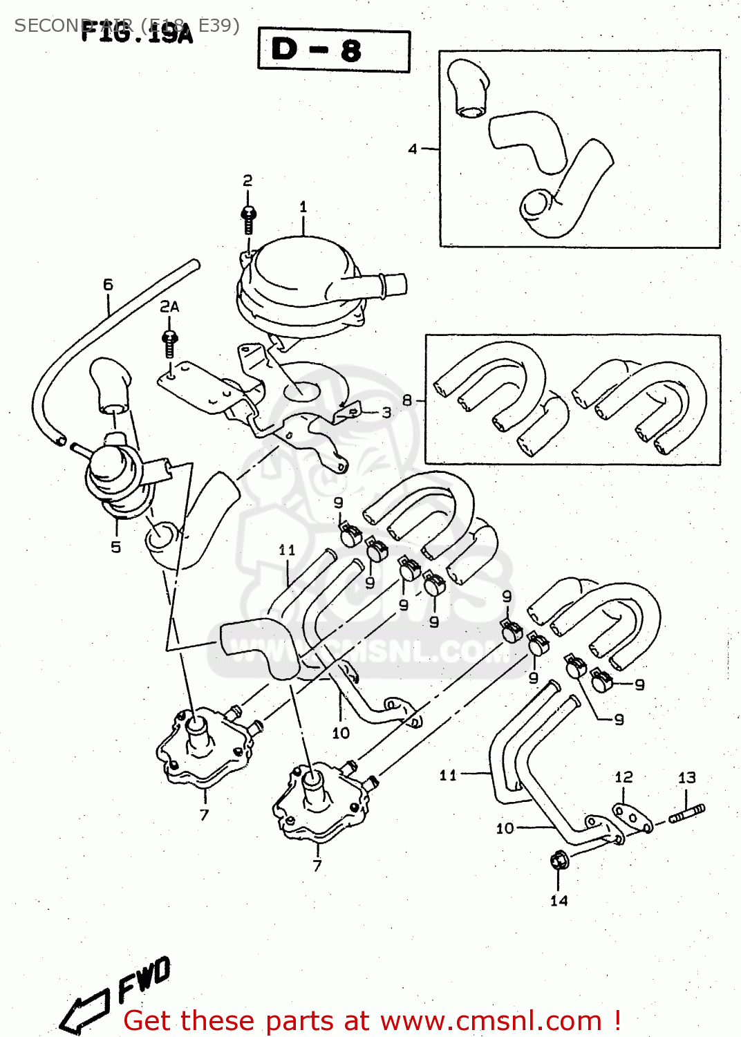 SECOND AIR (E18, E39) RF900R 1995 (S2) (E02 E04 E18 E22 E24 E25 E34 E37)