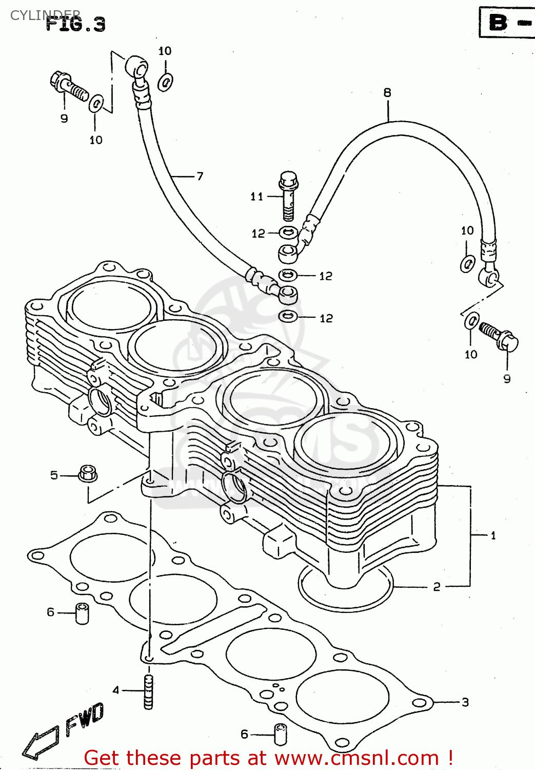 CYLINDER RF900R 1995 (S2) (E02 E04 E18 E22 E24 E25 E34 E37)