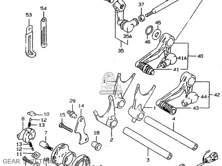 GEAR SHIFTING - RF900R 1995 (S2) (E02 E04 E18 E22 E24 E25 E34 E37)
