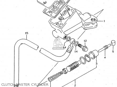 CLUTCH MASTER CYLINDER - RF900R 1995 (S2) (E02 E04 E18 E22 E24 E25 E34 E37)