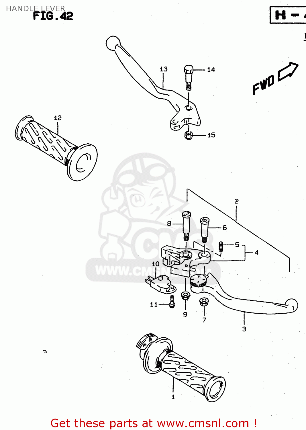 HANDLE LEVER RF900R 1996 (T) (E02 E04 E18 E22 E24 E25 E34 E37 E39)