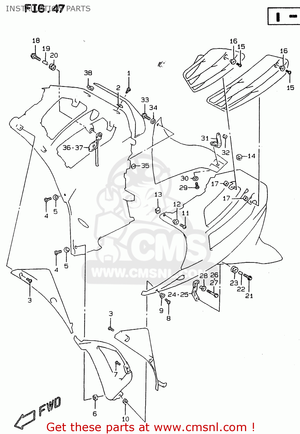 INSTALLATION PARTS RF900R 1996 (T) (E02 E04 E18 E22 E24 E25 E34 E37 E39)