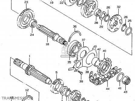 TRANSMISSION - RF900R 1996 (T) (E02 E04 E18 E22 E24 E25 E34 E37 E39)