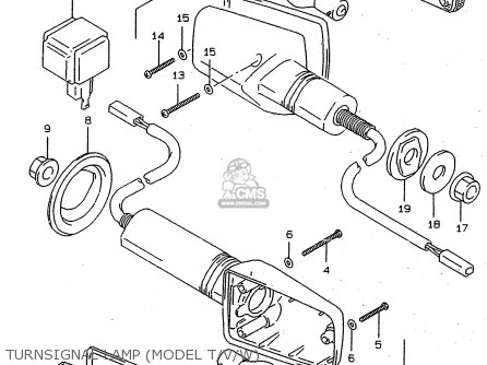 TURNSIGNAL LAMP (MODEL T/V/W) - RF900R 1996 (T) (E02 E04 E18 E22 E24 E25 E34 E37 E39)