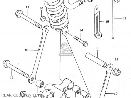 REAR CUSHION LEVER - RF900R 1996 (T) (E02 E04 E18 E22 E24 E25 E34 E37 E39)