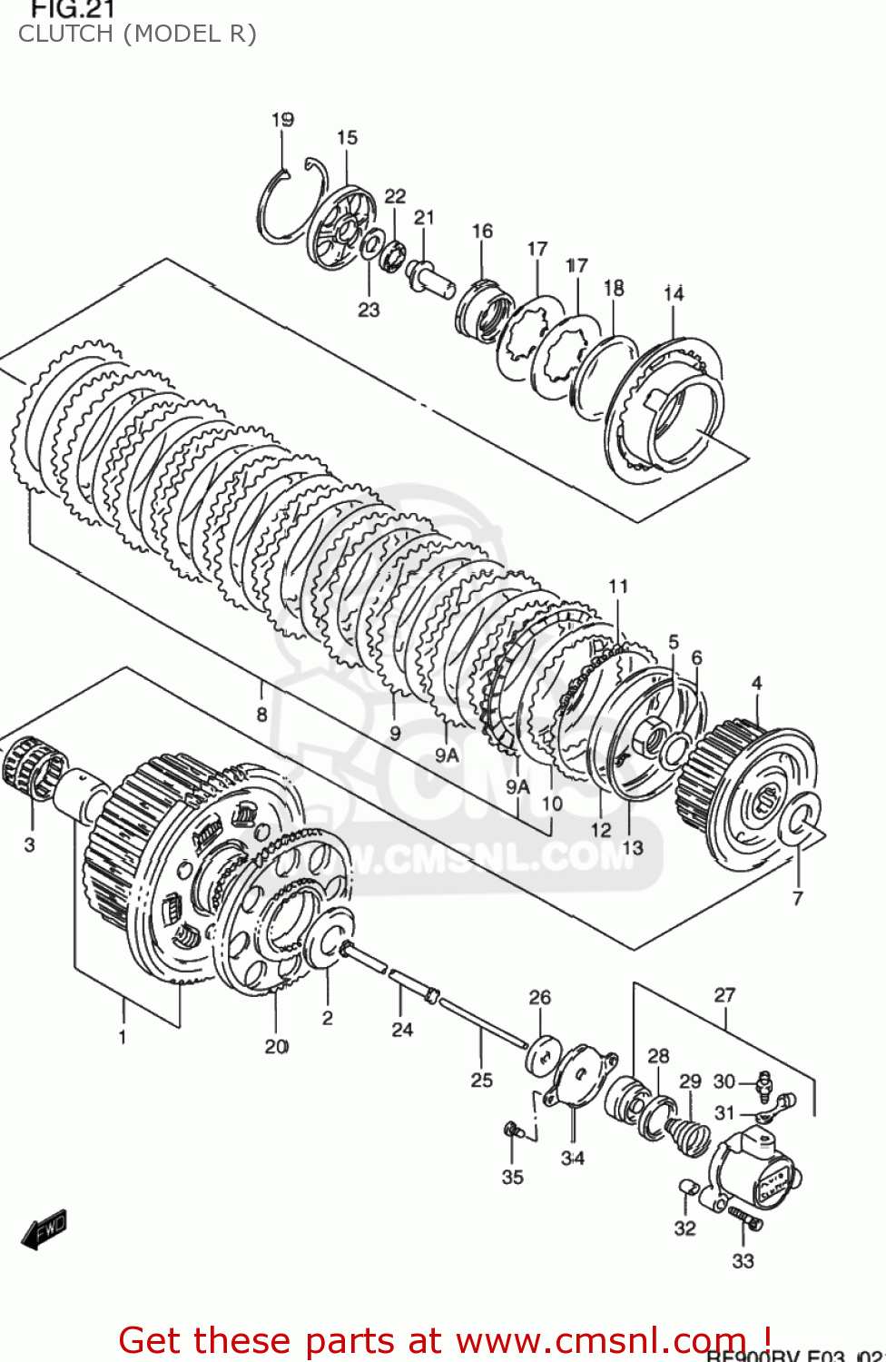 CLUTCH (MODEL R) RF900R 1996 (T) USA (E03)