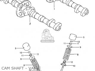 CAM SHAFT - VALVE - RF900R 1996 (T) USA (E03)