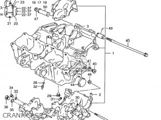 CRANKCASE - RF900R 1996 (T) USA (E03)