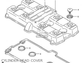 CYLINDER HEAD COVER - RF900R 1996 (T) USA (E03)