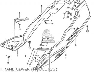 FRAME COVER (MODEL R/S) - RF900R 1996 (T) USA (E03)