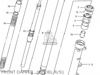 FRONT DAMPER  (MODEL R/S) - RF900R 1996 (T) USA (E03)
