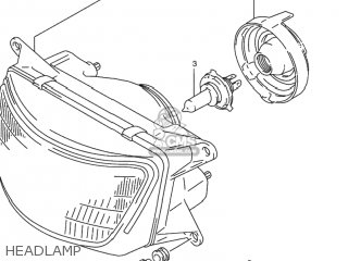 HEADLAMP - RF900R 1996 (T) USA (E03)