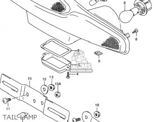 TAIL LAMP - RF900R 1996 (T) USA (E03)