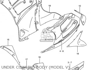 UNDER COWLING BODY (MODEL V) - RF900R 1996 (T) USA (E03)
