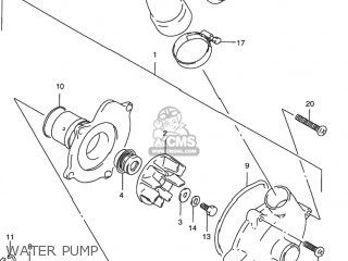 WATER PUMP - RF900R 1996 (T) USA (E03)
