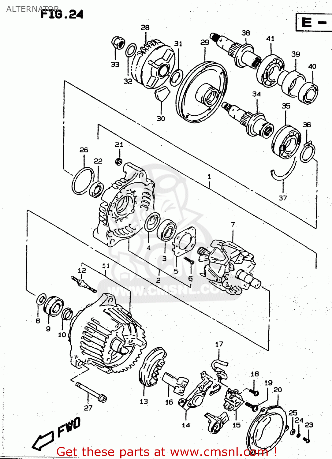 ALTERNATOR RF900R 1997 (V) (E02 E04 E22 E24 E25 E34)