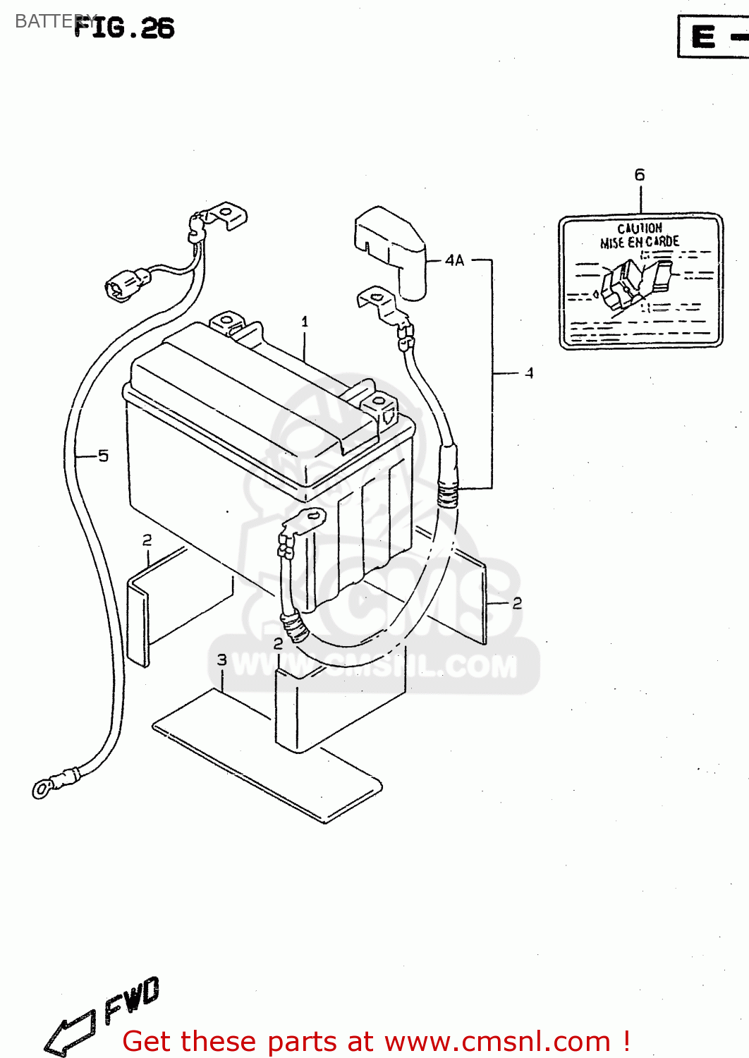 BATTERY RF900R 1997 (V) (E02 E04 E22 E24 E25 E34)