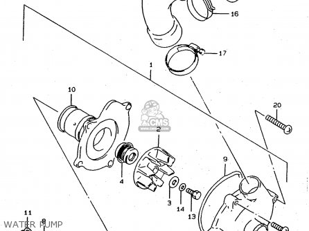 WATER PUMP - RF900R 1997 (V) (E02 E04 E22 E24 E25 E34)