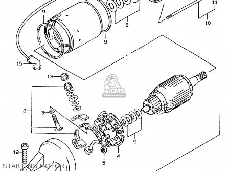 STARTING MOTOR - RF900R 1997 (V) (E02 E04 E22 E24 E25 E34)