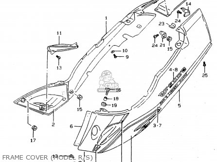 FRAME COVER (MODEL R/S) - RF900R 1997 (V) (E02 E04 E22 E24 E25 E34)