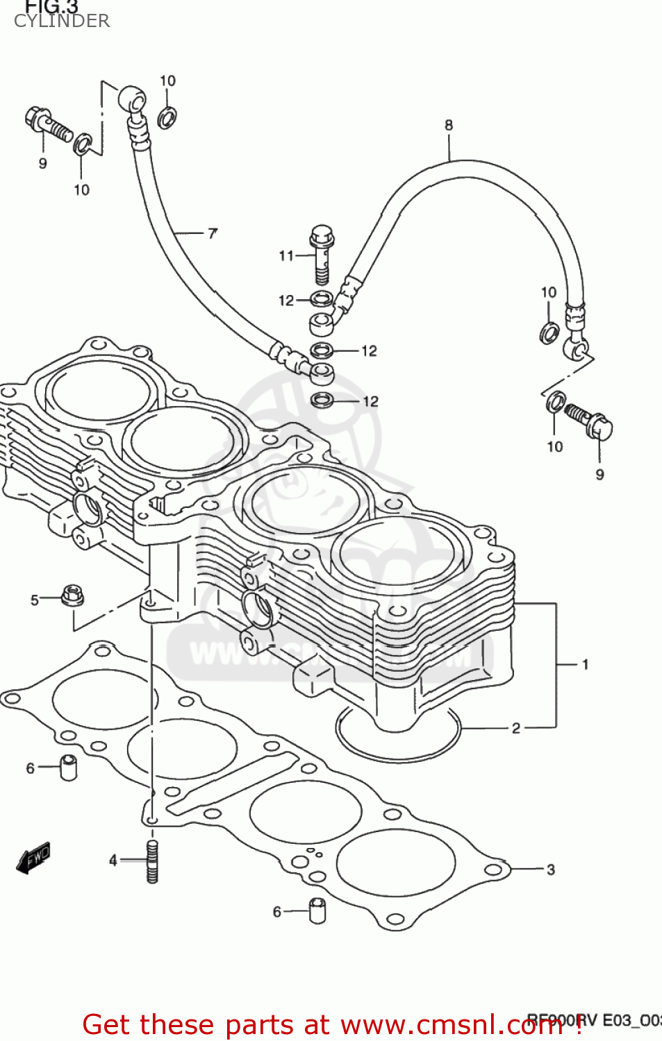 CYLINDER RF900R 1997 (V) USA (E03)