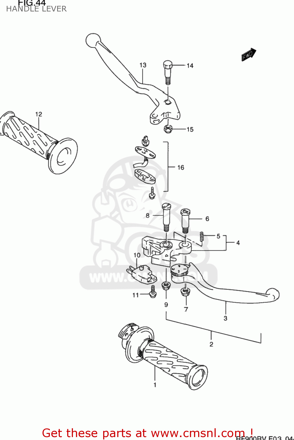 HANDLE LEVER RF900R 1997 (V) USA (E03)