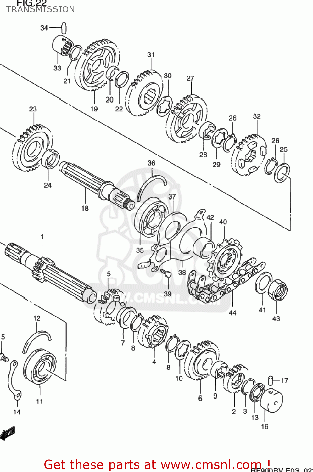 TRANSMISSION RF900R 1997 (V) USA (E03)