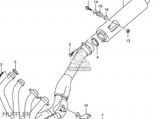 MUFFLER - RF900R 1997 (V) USA (E03)