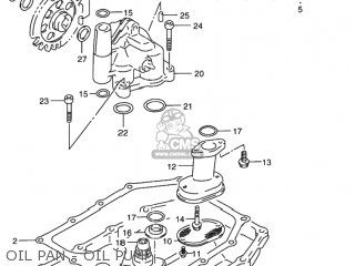OIL PAN - OIL PUMP - RF900R 1997 (V) USA (E03)
