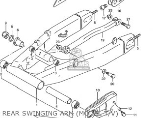 REAR SWINGING ARM (MODEL T/V) - RF900R 1997 (V) USA (E03)