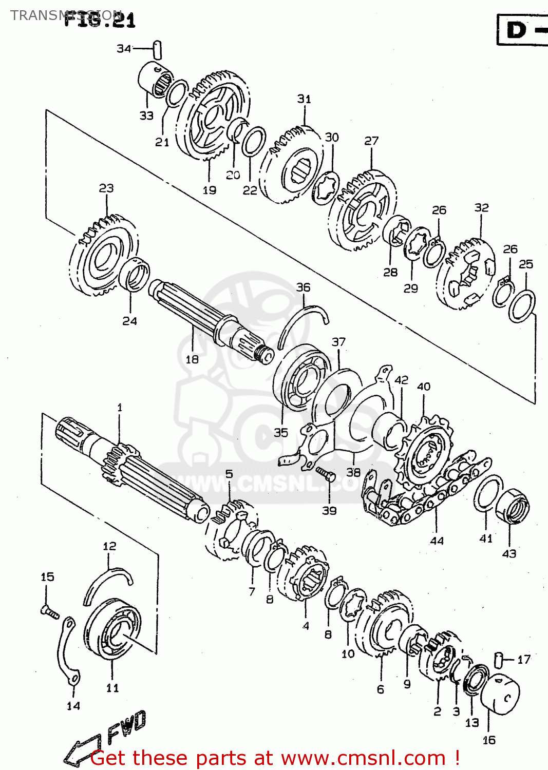 TRANSMISSION RF900R 1998 (W) (E02 E04 E18 E22 E24 E25 E34 E39) / P37