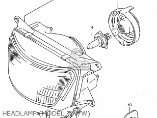 HEADLAMP (MODEL T/V/W) - RF900R 1998 (W) (E02 E04 E18 E22 E24 E25 E34 E39) / P37