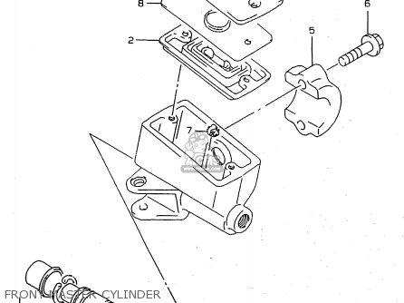 FRONT MASTER CYLINDER - RF900R 1998 (W) (E02 E04 E18 E22 E24 E25 E34 E39) / P37
