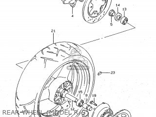 REAR WHEEL (MODEL R/S) - RF900R 1998 (W) (E02 E04 E18 E22 E24 E25 E34 E39) / P37