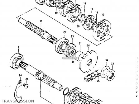 TRANSMISSION - RG125 1988 (J)