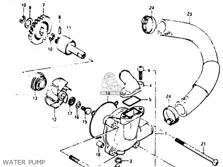 WATER PUMP - RG125 1988 (J)