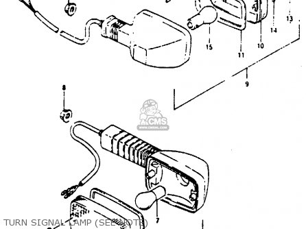 TURN SIGNAL LAMP (SEE NOTE) - RG125AU 1988 (J) (E01)