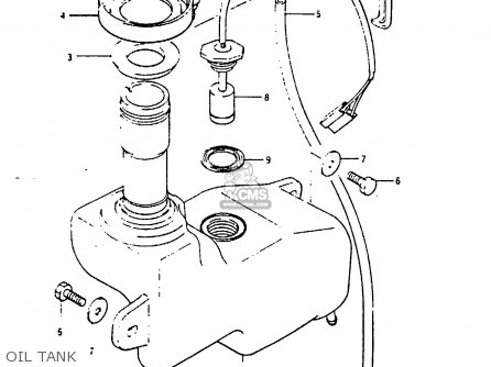 OIL TANK - RG125AU 1988 (J) (E01)