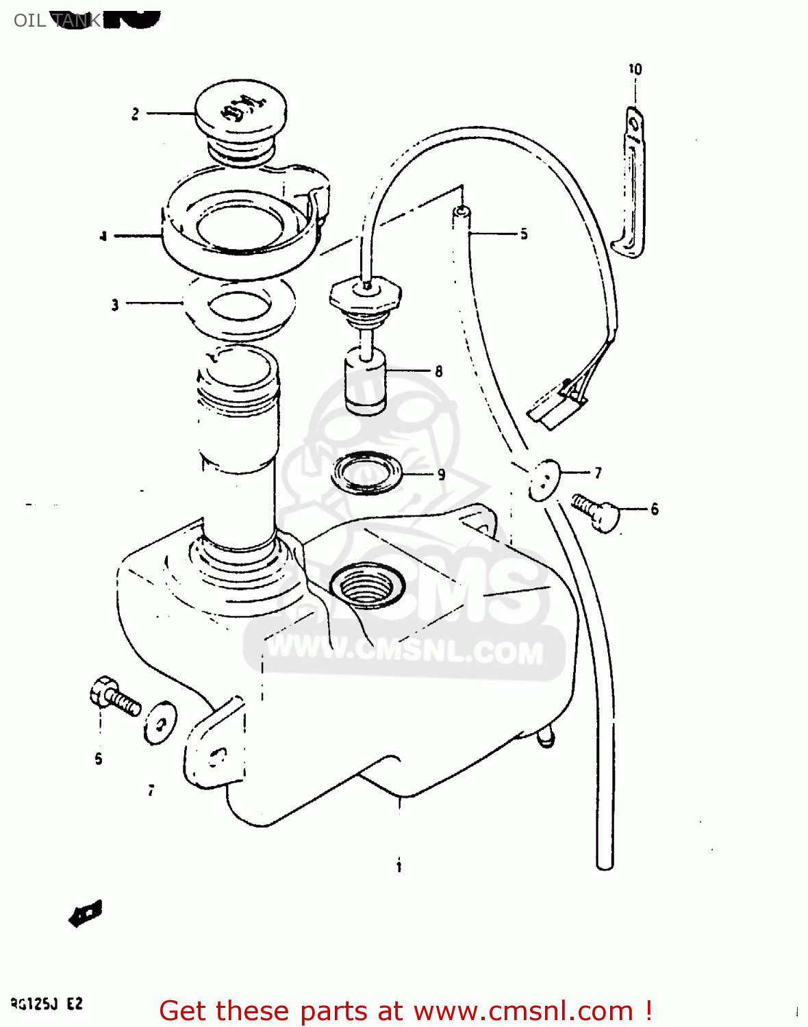 OIL TANK RG125B 1988 (J)