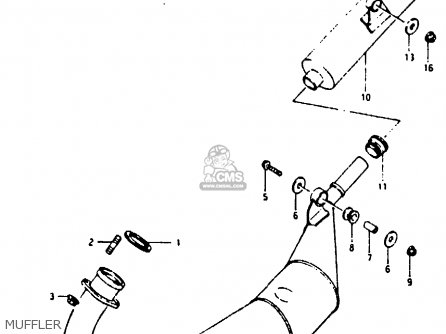 MUFFLER - RG125BU 1988 (J) (E02 E04)