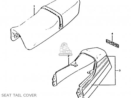 SEAT TAIL COVER - RG125C 1986 (G) (E02 E04 E15 E17 E18 E21 E24 E30)