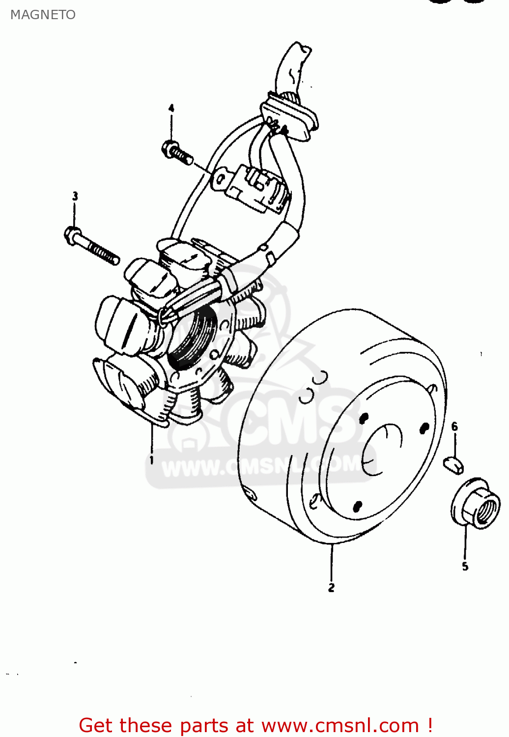 MAGNETO RG125F 1993 (P) (E01 E15 E17 E18 E34)