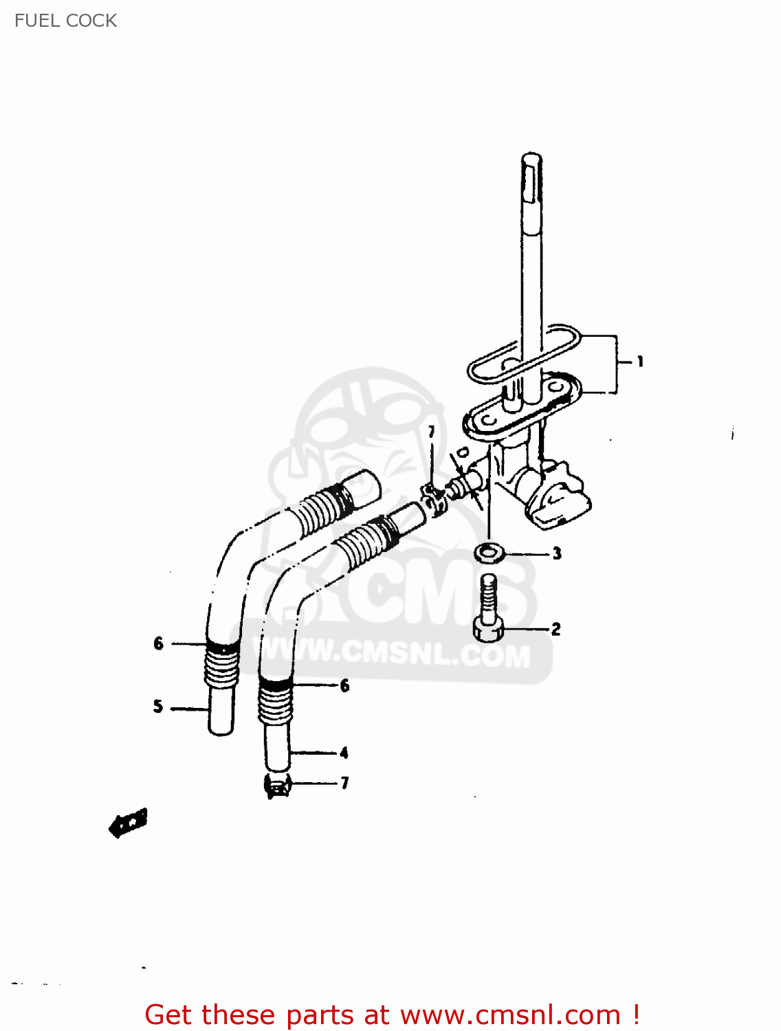 FUEL COCK RG125F 1993 (P) (E01 E15 E17 E18 E34)
