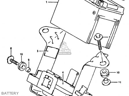 BATTERY - RG125F 1993 (P) (E01 E15 E17 E18 E34)
