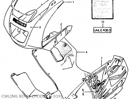 CWLING BOOY (MODEL N 019) - RG125F 1993 (P) (E01 E15 E17 E18 E34)